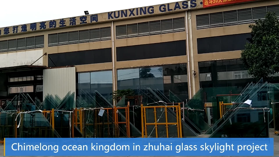 Chimelong ocean kingdom sa zhuhai glass skylight project- KXG