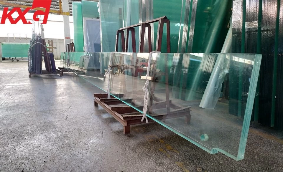 12m long SGP low iron ultra clear tempered laminated glass