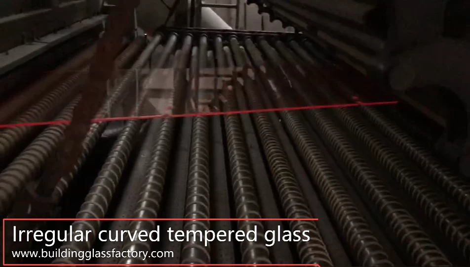 Irregular curved tempered glass