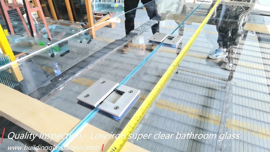 Low iron super clear bathroom tempered glass