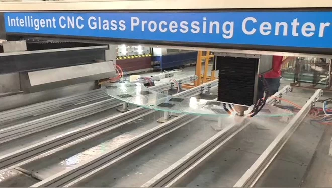 Irregular glass polishing