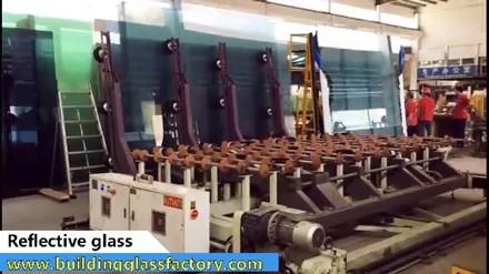 Reflective glass cutting and edging process