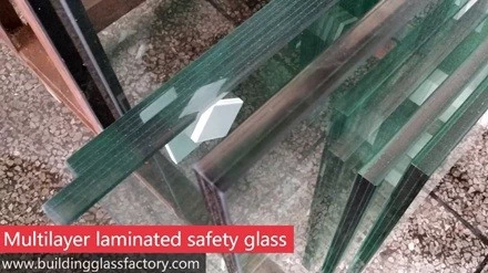 Multilayer laminated safety glass