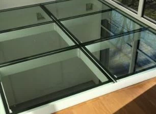 tempered laminated insulated floor glass.