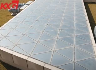 Vidrio aislado laminado triángulo para techo.