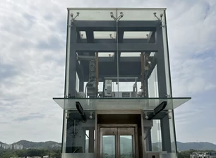 elevator facade laminated glass