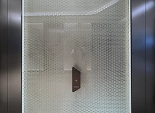 Passenger elevator digital printing glass