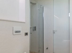 Puerta de baño de vidrio popular
