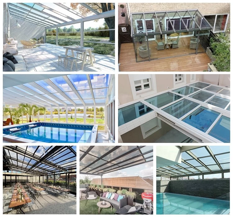SZG Automatic Retractable glass Roof System 