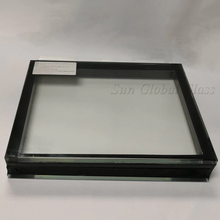 24.52mm VSG ESG DGU, low iron double glazing unit, safety insulated glass, tempered insulating glass, 9.52mm VSG ESG+9A argon gas+ 6mm tempered glass, low E insulated glass, 24.52mm laminated double glazed