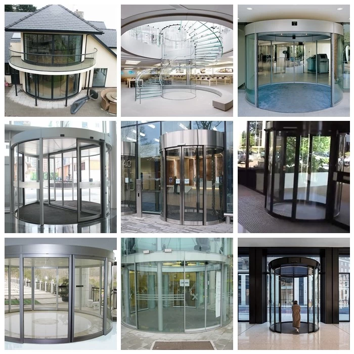 circle design curved glass application