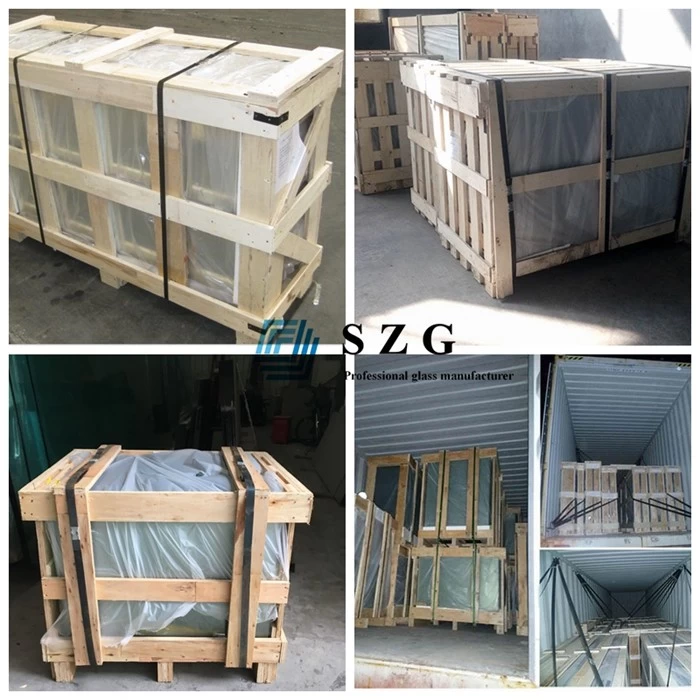 24.52mm tempered laminated insulated glass, 9.52mm tempered laminated glass +9A air/argon gas+ 6mm tempered glass, 24.52mm double glazing VSG ESG 