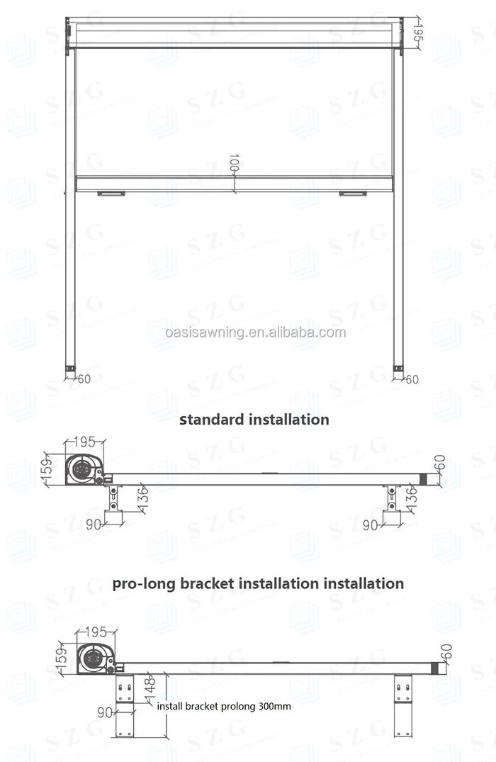 SZG motorized pvc glass sunroom roof 