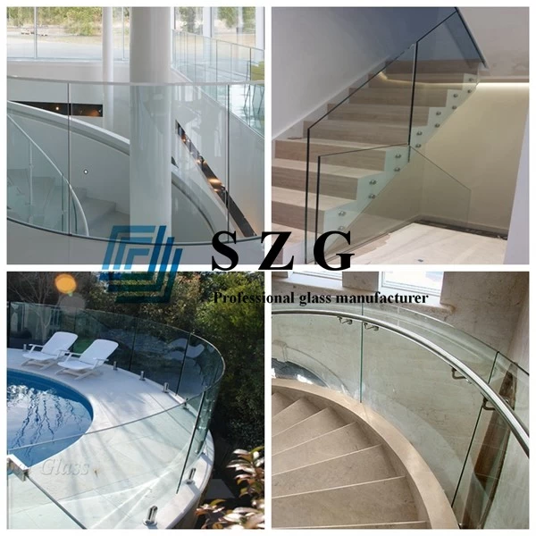 curved glass railing