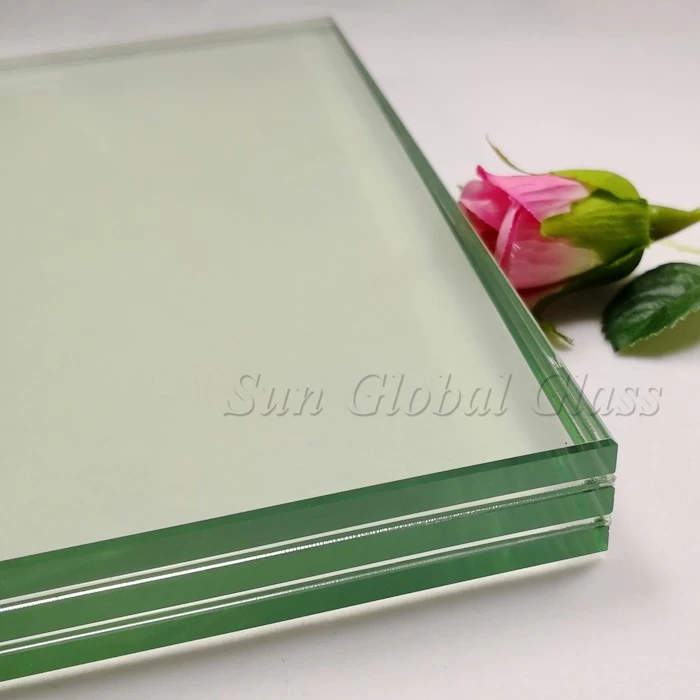 10+10+10 tempered laminated glass, triple inter layers laminated glass, 33.04mm toughened laminated glass price, 33.04 laminated glass, transparent tempered laminated glass