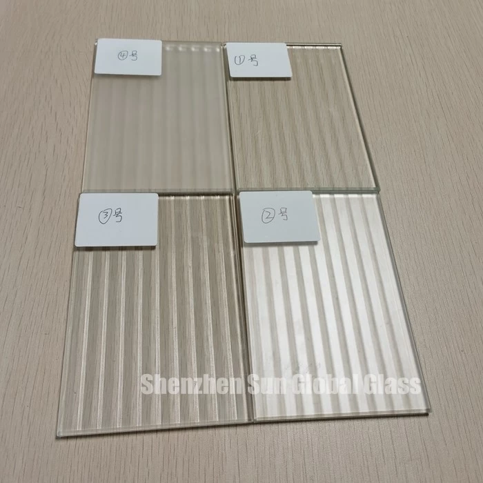 Tempered toughened fluted reeded glass cut to size