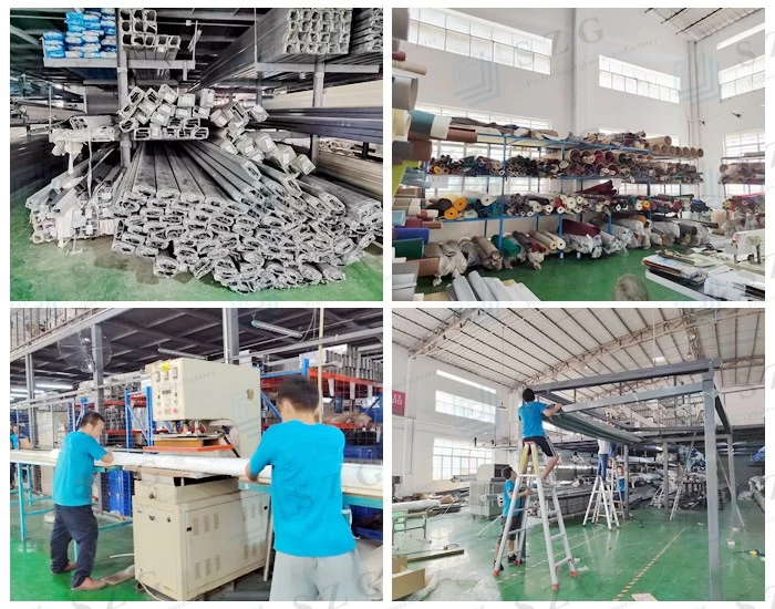 SZG motorized retractable cassette awning factory