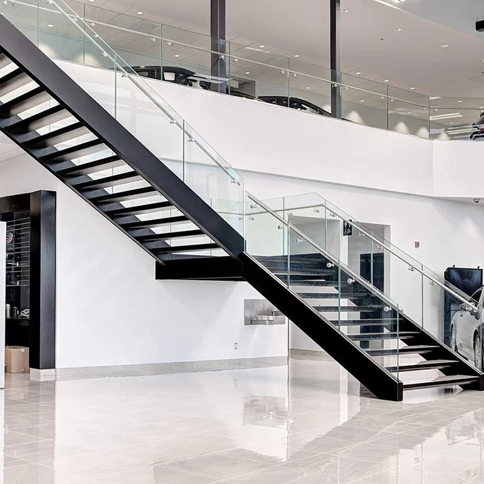 SZG glass u channel railing system for staircase