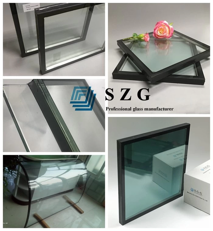 8mm+8mm Euro grey insulated glass, 8mm+8mm light gray tempered double glazed glass, light grey insulated glass price,double glazing