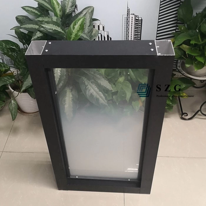gradient glass partition with frame, partition glass with frame s, glass partition with accessory,  gradient printed tempered glass, 13.52mm gradient laminated glass