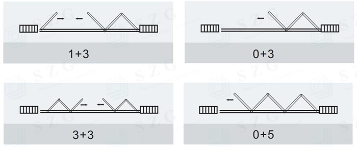 Puertas de vidrio aisladas plegables, puerta de vidrio plegable marco de  aluminio, 5 mm + 9A / 16A / 27A + 5 mm puerta plegable doble glaseado