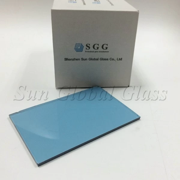 4mm light blue float glass price in China