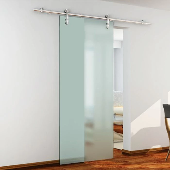 Frosted glass deals sliding door