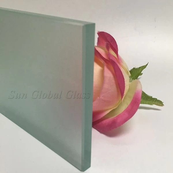 12mm acid etched tempered glass