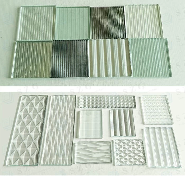 SZG 5+5mm Reeded Texture Laminated Glass Partition Wall