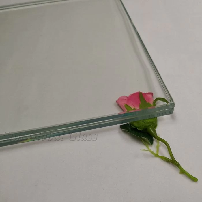 22.28 mm thick SGP Laminated Tempered Low Iron Glass