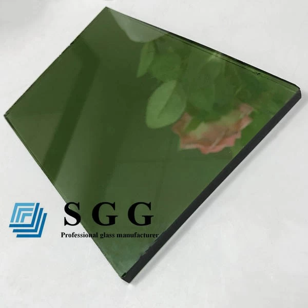 6mm dark green reflective glass