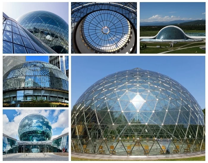 12.28mm sgp laminated glass dome