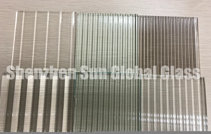 fluted glass, ribbed toughened glass for partitions, decorative patterned glass, ribbed tempered glass, fluted glass for shower room, cast glass, decorative glass, tempered reeded glass, cast tempered glass, toughened ribbed glass