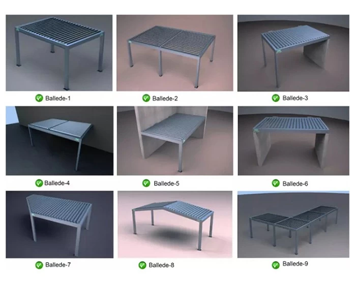 SZG Motorized Aluminium Louvered Roof Pergola