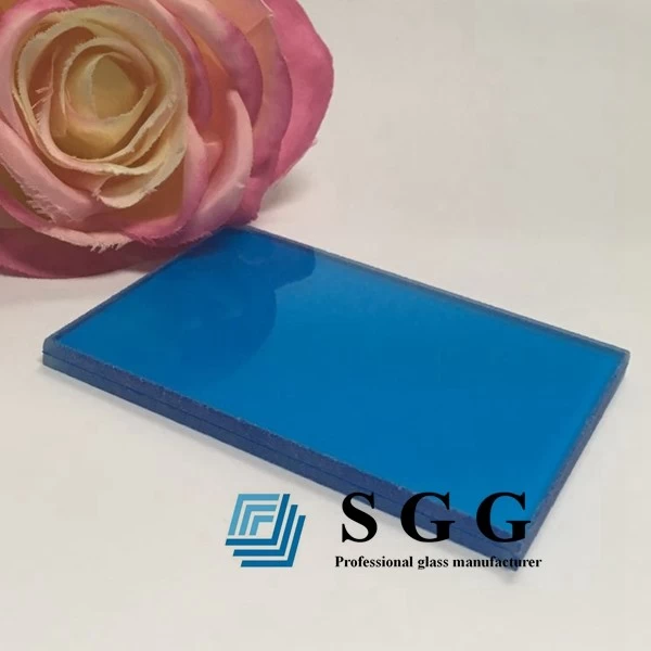 dark blue pvb laminated glass