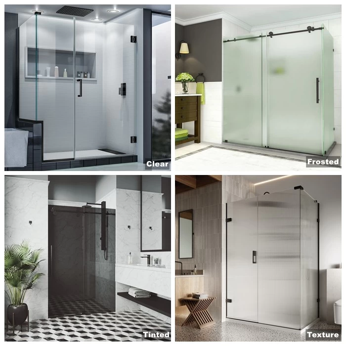 SZG 11 Styles of Shower Doors and Glass Options