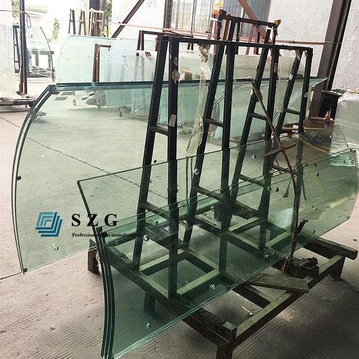 10mm 12mm 15mm 19mm curved toughened glass railing