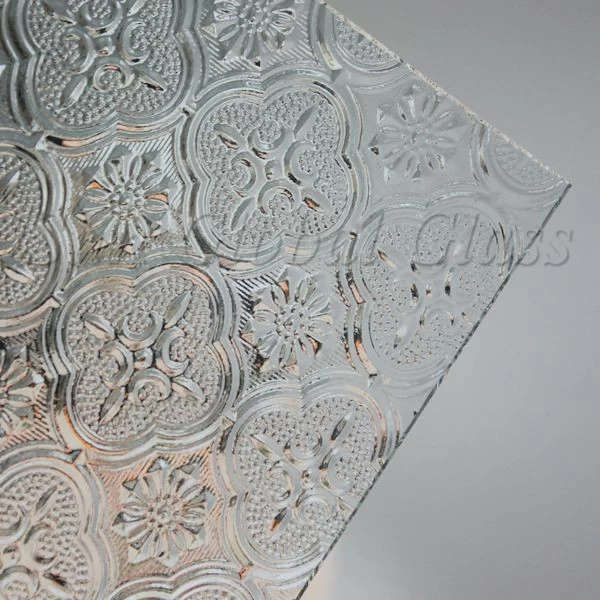 4mm flora clear patterned glass supplier in China, 4mm patterned glass  wholesaler, 4mm flora clear figured glass factory