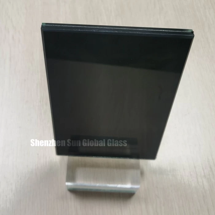 SGCC and CE certificated 10.76mm black color pvb laminated glass