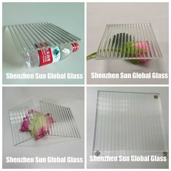  low iron ribbed glass