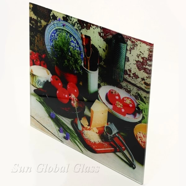 6mm digital printing glass