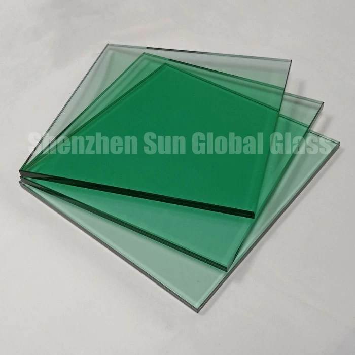 color laminated glass, 5+5 light green tempered laminated glass, 11.52mm green ESG VSG, green toughened laminated laminated glass manufacturer, laminated glass