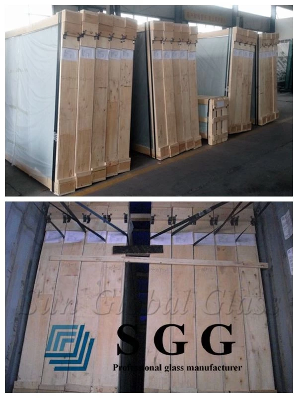 high quality 8.38mm ceramic glass on sale, opaque white PVB laminated glass, porcelain laminated safety glass sheets 