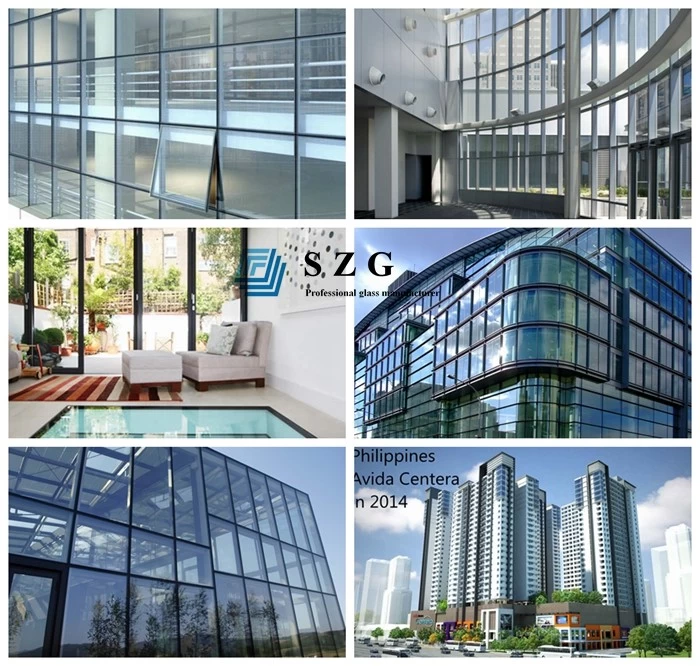 31.04mm tempered laminated insulated glass, 31.04mm triple glazed glass, 9.52mm tempered laminated glass+12mm gap+9.52mm tempered laminated glass