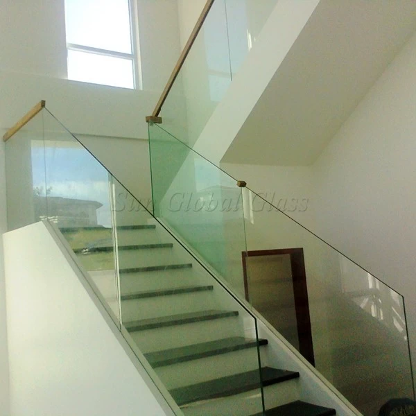 Clear tempered glass railing 8mm 10mm 12mm 15mm 19mm