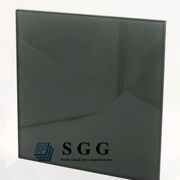 4mm Euro Gray reflective glass sheet,4mm Euro Grey one sided reflective glass , 4mm Euro Grey coated glass