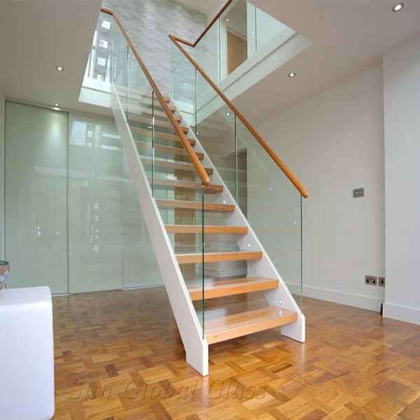 Clear Laminated glass balustrade 5mm+5mm 6mm+6mm 8mm+8mm 10mm+10mm