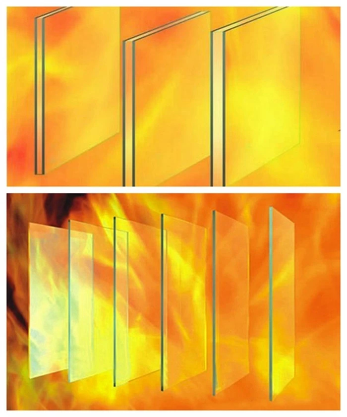 fireproof fire resistance glass fire rated glass