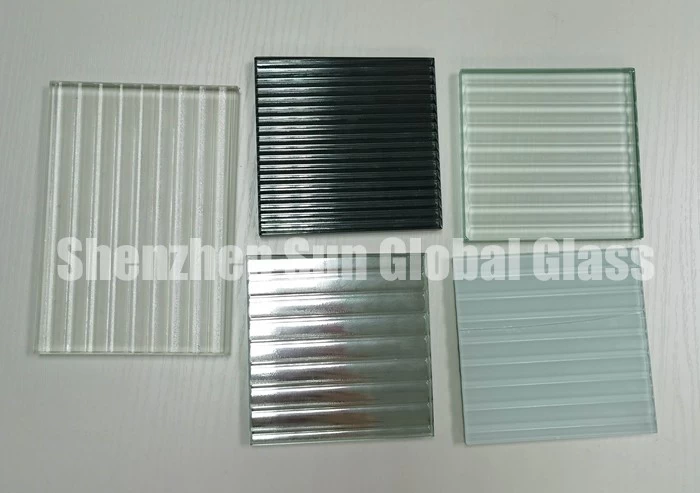 ribbed frosted lamination Glass