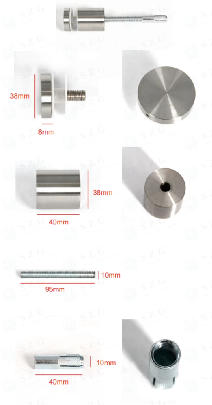 standoff glass railing system-SZG